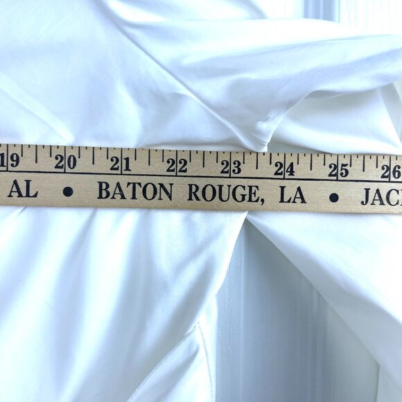 Chico’s Black Label White Wrap Women Blouse with Tie Waist Size 3 (XL, US 16-18) - Picture 12 of 12